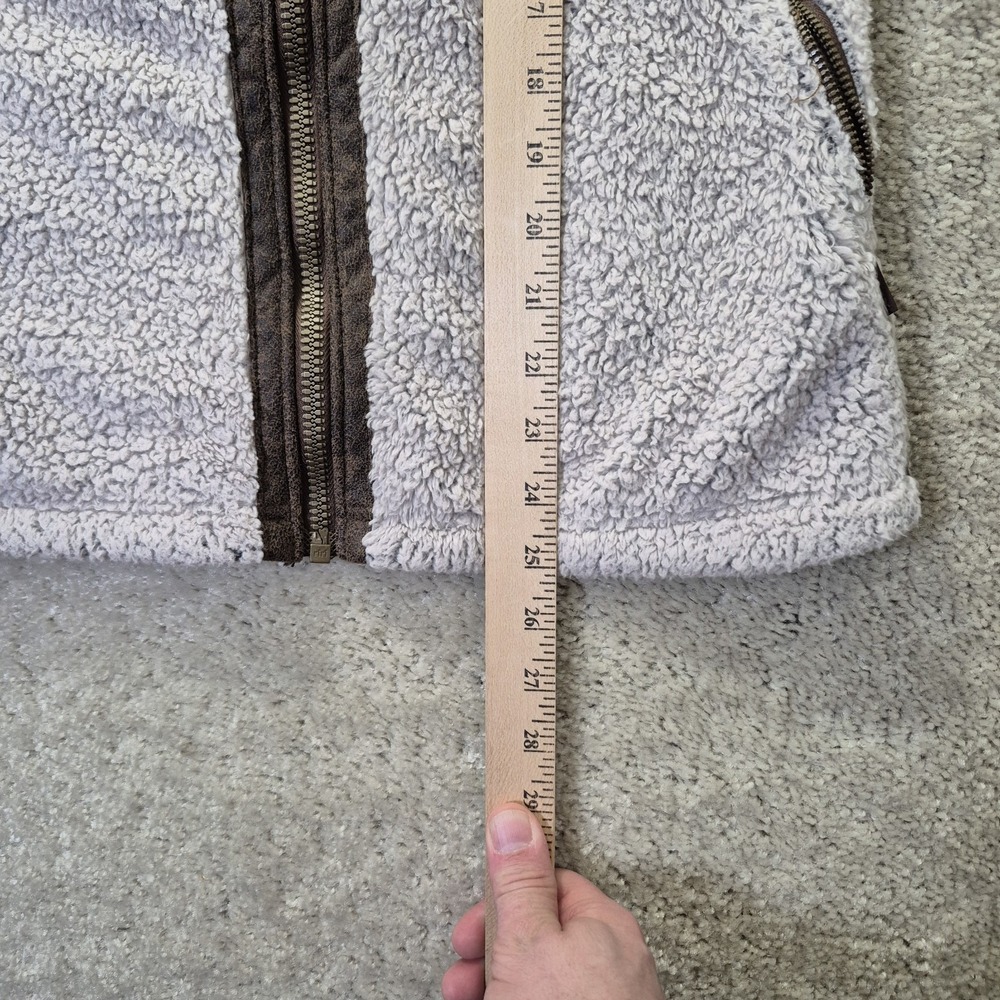 Kuhl Flight Vest Womens Small Beige Deep Pile Fleece Sherpa Full Zip Outdoor - Picture 9 of 11